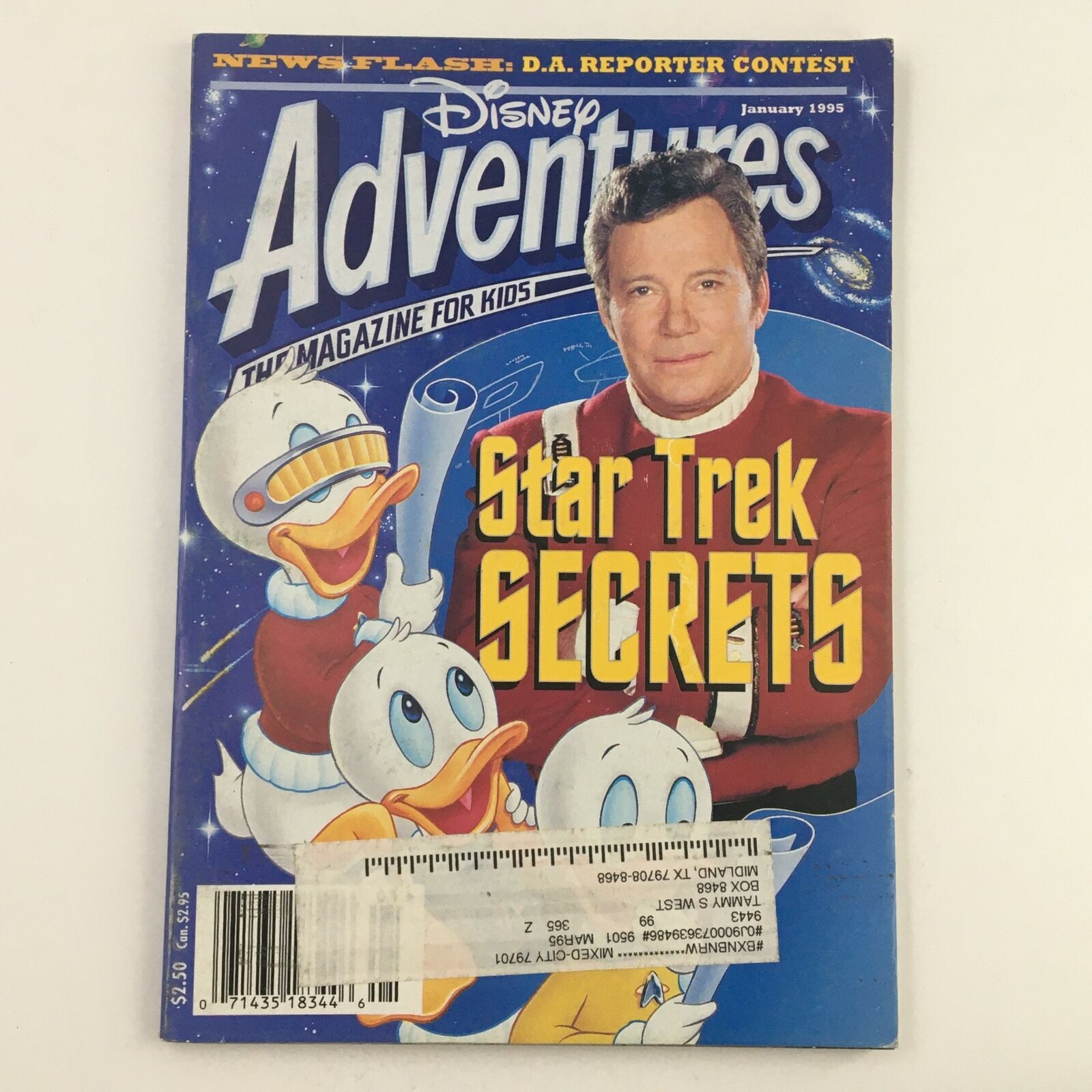 Disney Adventures Magazine January 1995 DA Reporter Contest & Star Trek Secrets