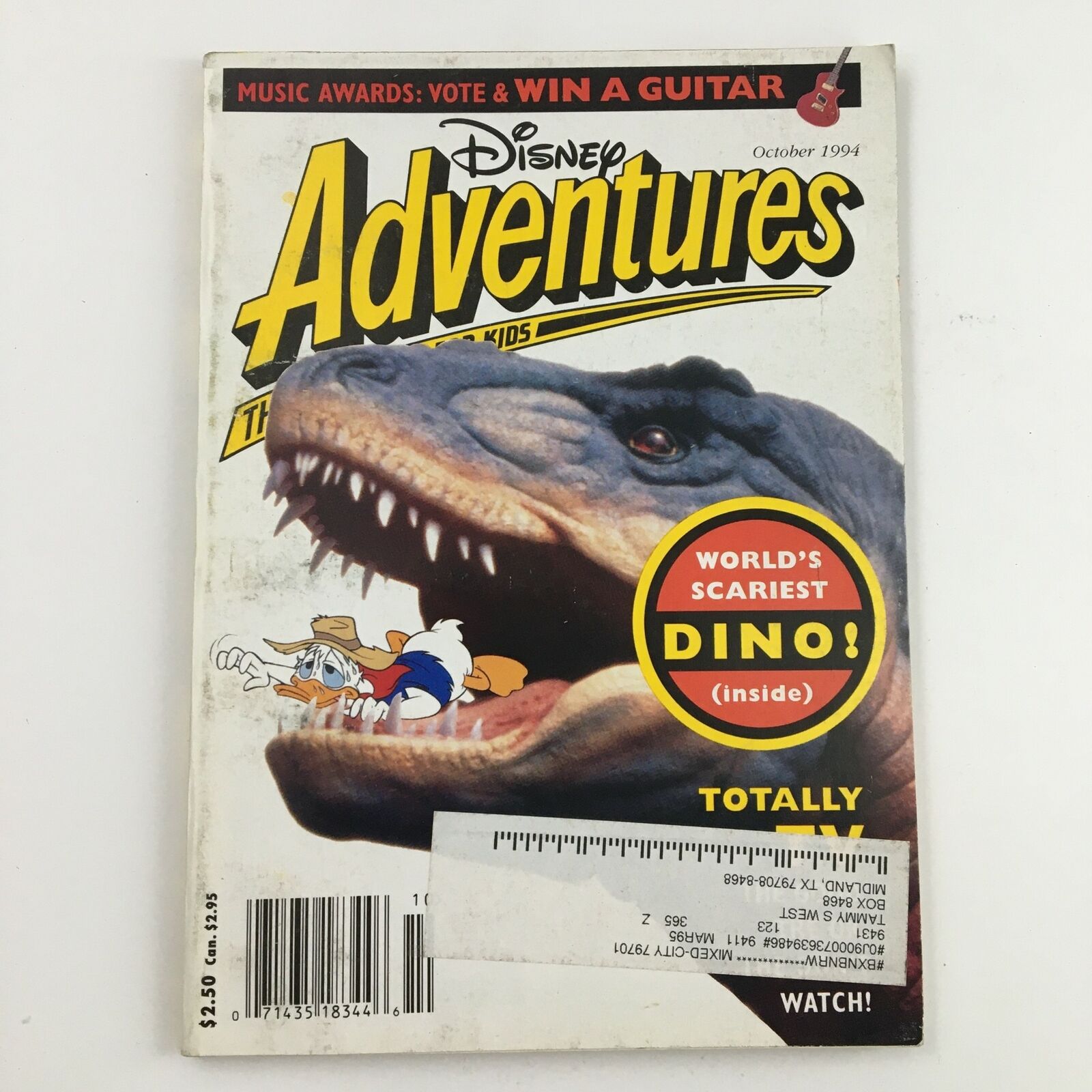 Disney Adventures Magazine October 1994 Donald Duck & The World's Scariest Dino