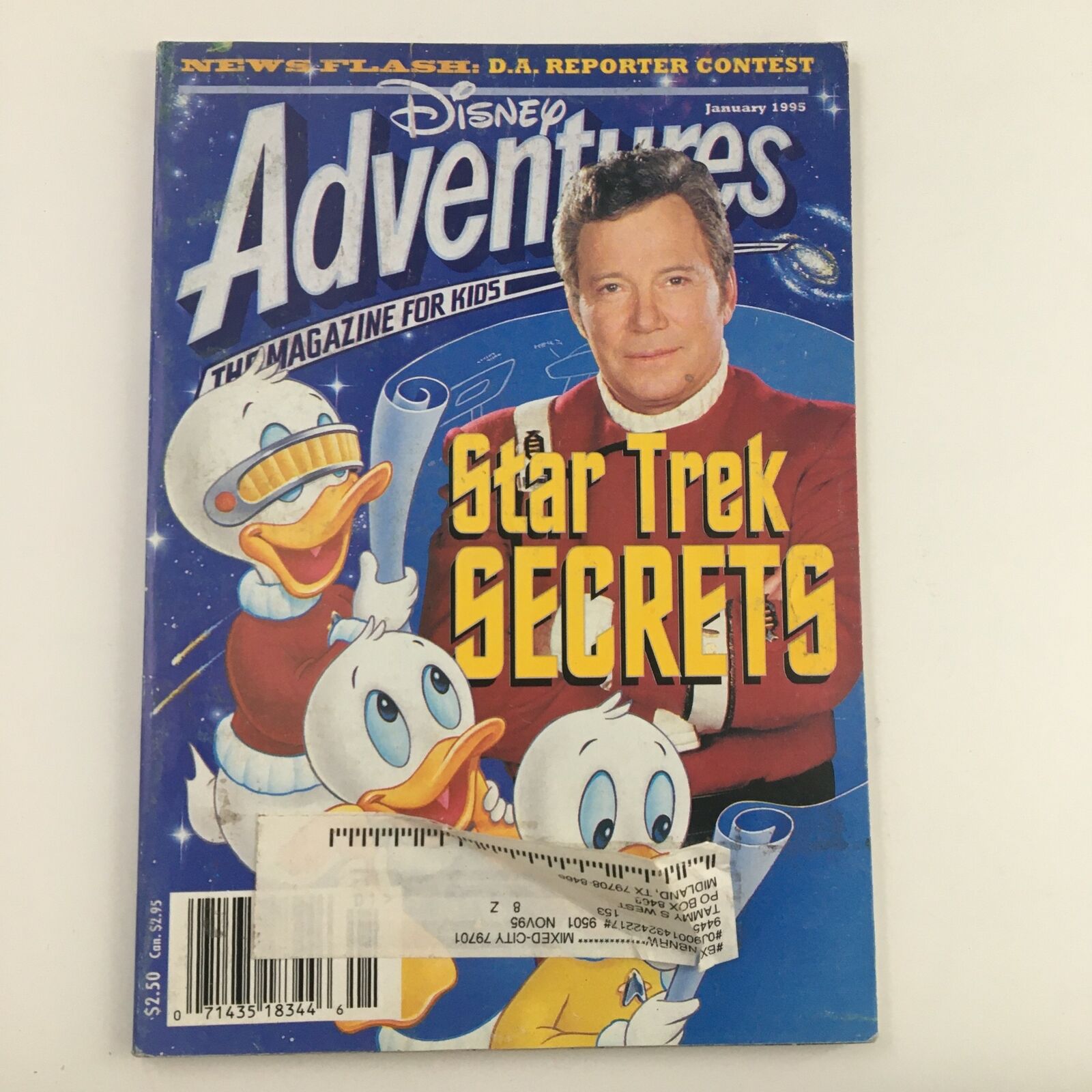 Disney Adventures Magazine January 1995 Star Trek Secrets & DA Reporter Contest