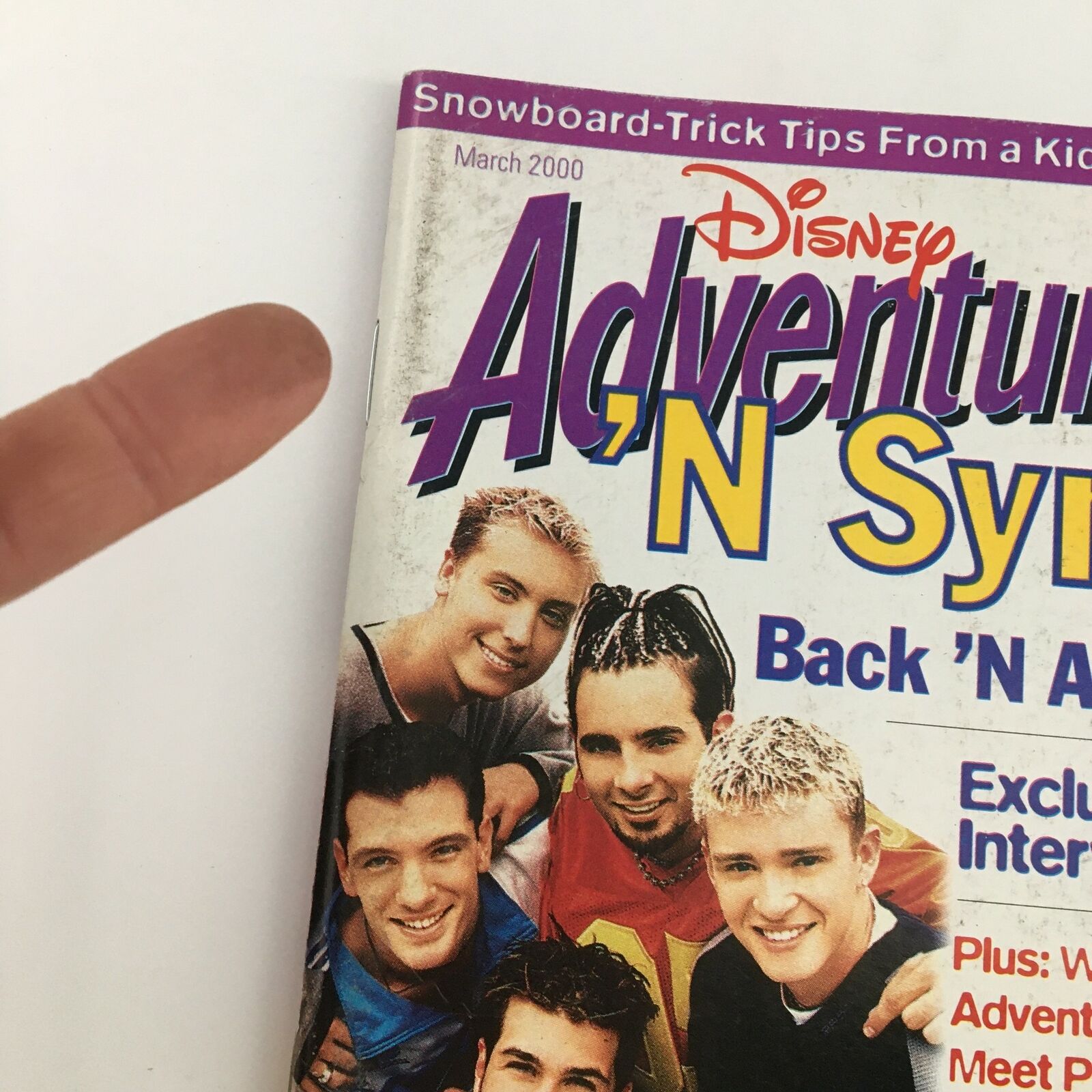 Disney Adventures Magazine March 2000 Meet Pop Band Nobody's Angel & 'N Sync