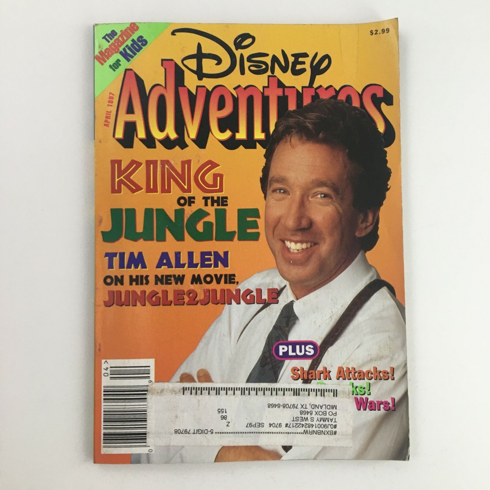 Disney Adventures Magazine April 1997 King of the Jungle Tim Allen Jungle2Jungle