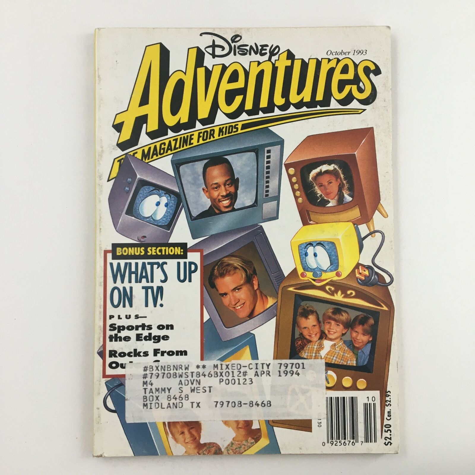 Disney Adventures Magazine October 1993 Martin Lawrence & Sports on the Edge