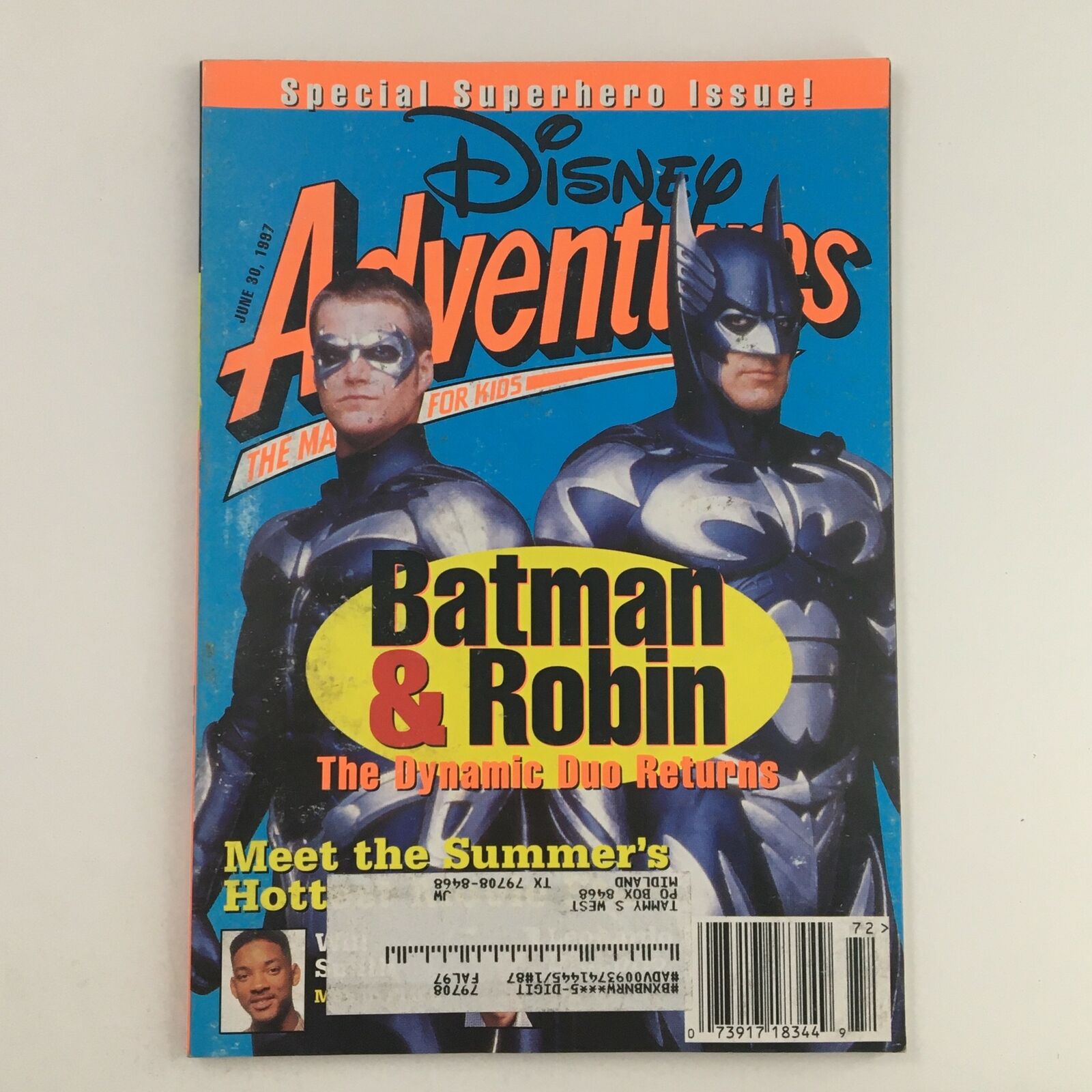 Disney Adventures Magazine June 30 1997 Batman & Robin The Dynamic Duo Returns