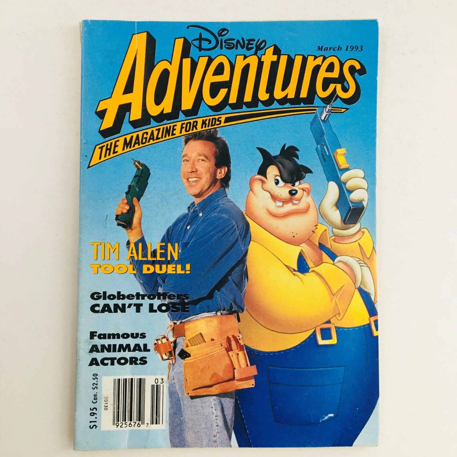 Disney Adventures Magazine March 1993 Tim Allen In The Tool Duel, No Label