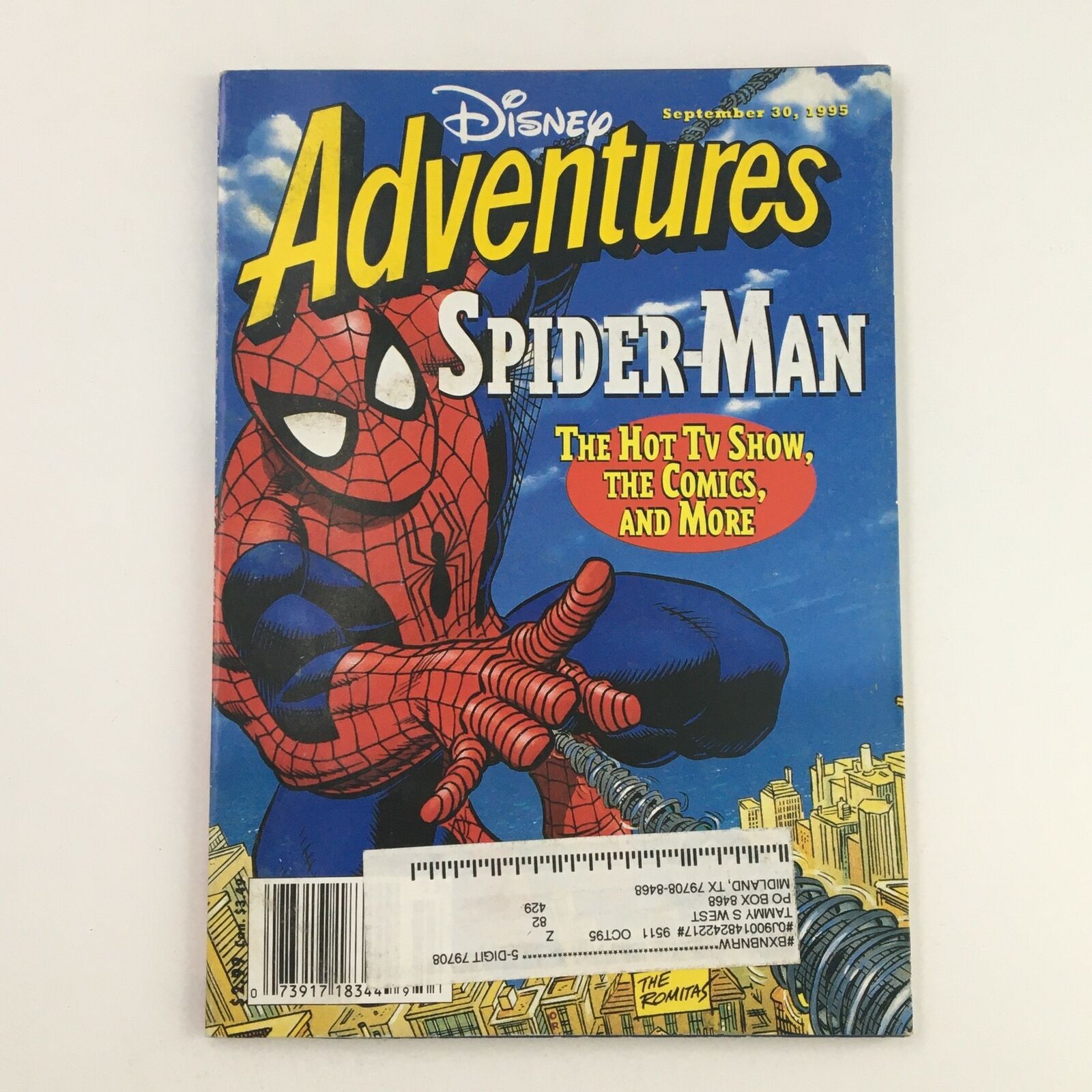 Disney Adventures Magazine September 30 1995 Spider-Man The Hot TV Show & Comics