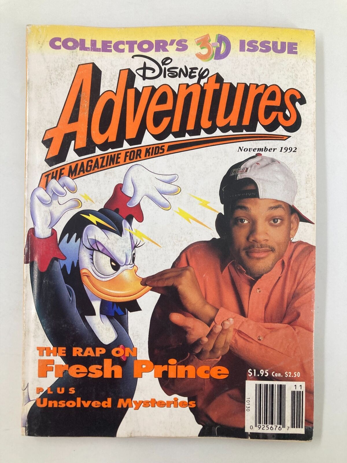 Disney Adventures Magazine November 1992 Will Smith on Fresh Prince No Label