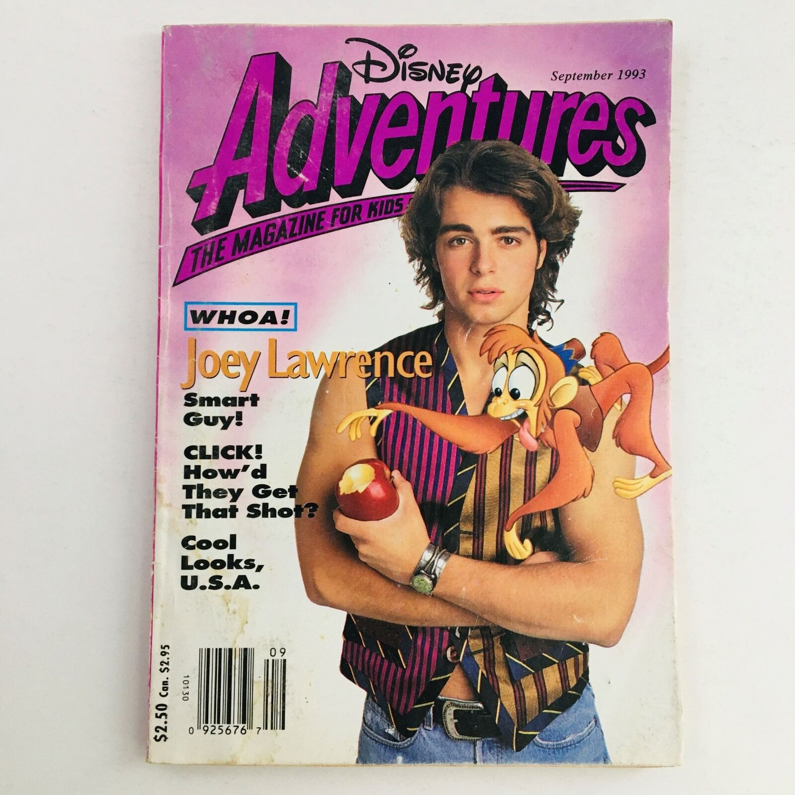 Disney Adventures Magazine September 1993 Joey Lawrence Smart Guy, No Label