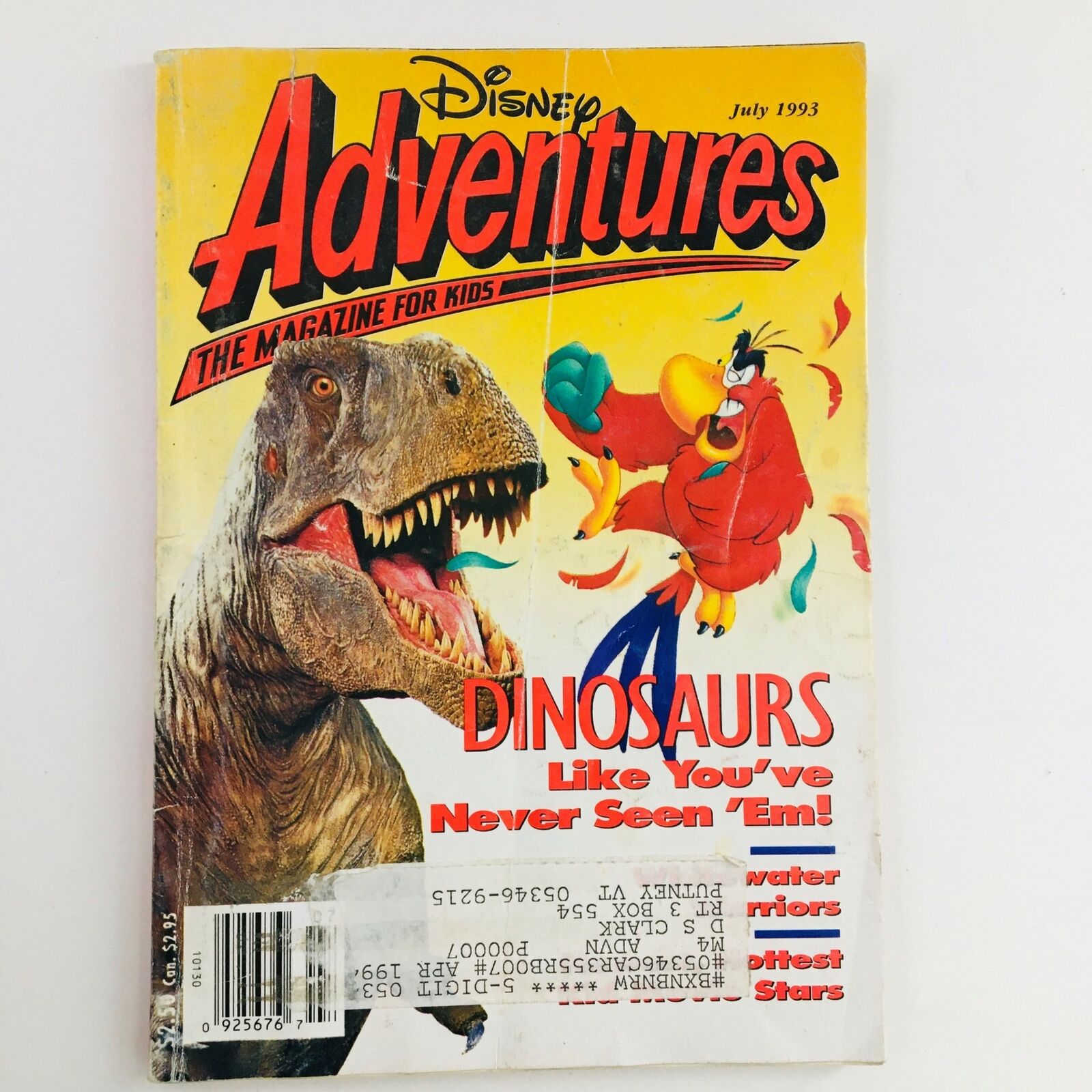 Disney Adventures Magazine July 1993 Dinosaurs Like You've Never Seen 'Em