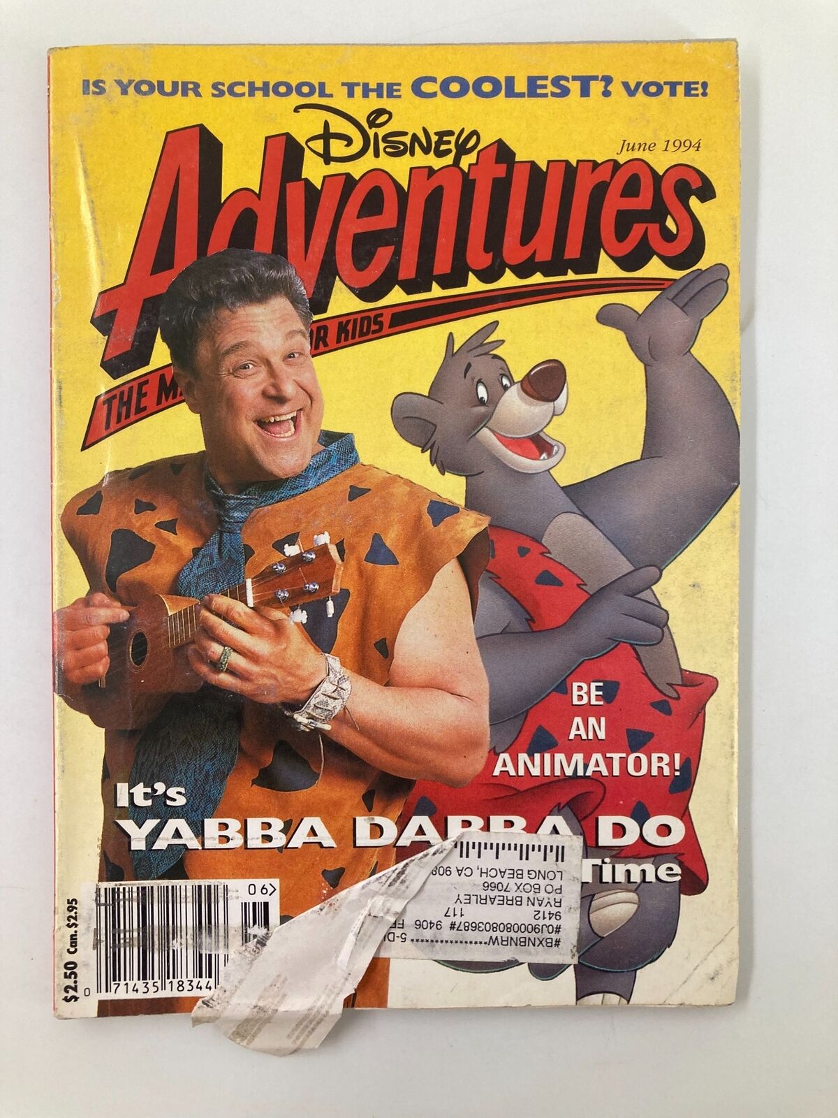 Disney Adventures Magazine June 1994 Meet John Goodman He's Fred