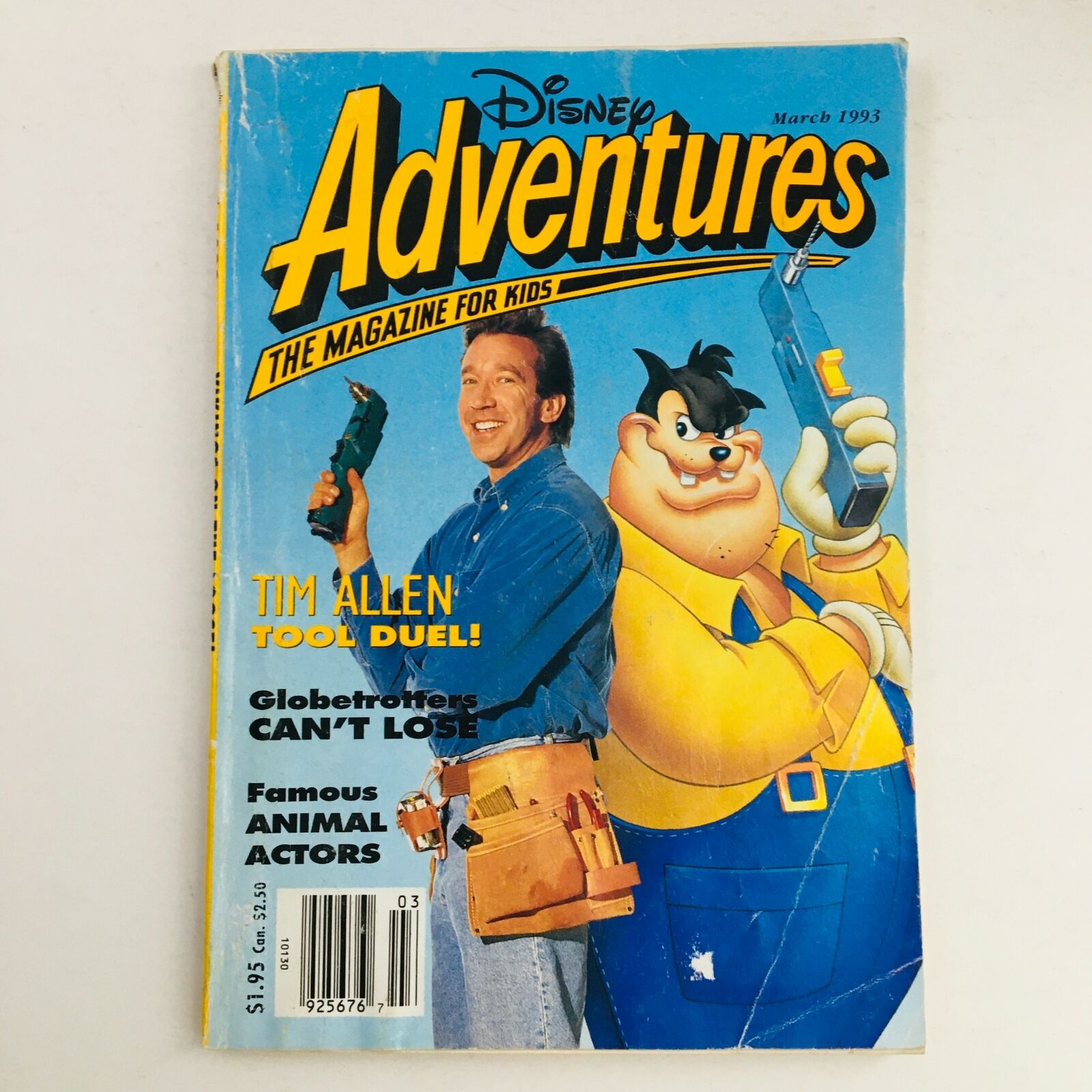 Disney Adventures Magazine March 1993 Tim Allen & Globetrotters, No Label