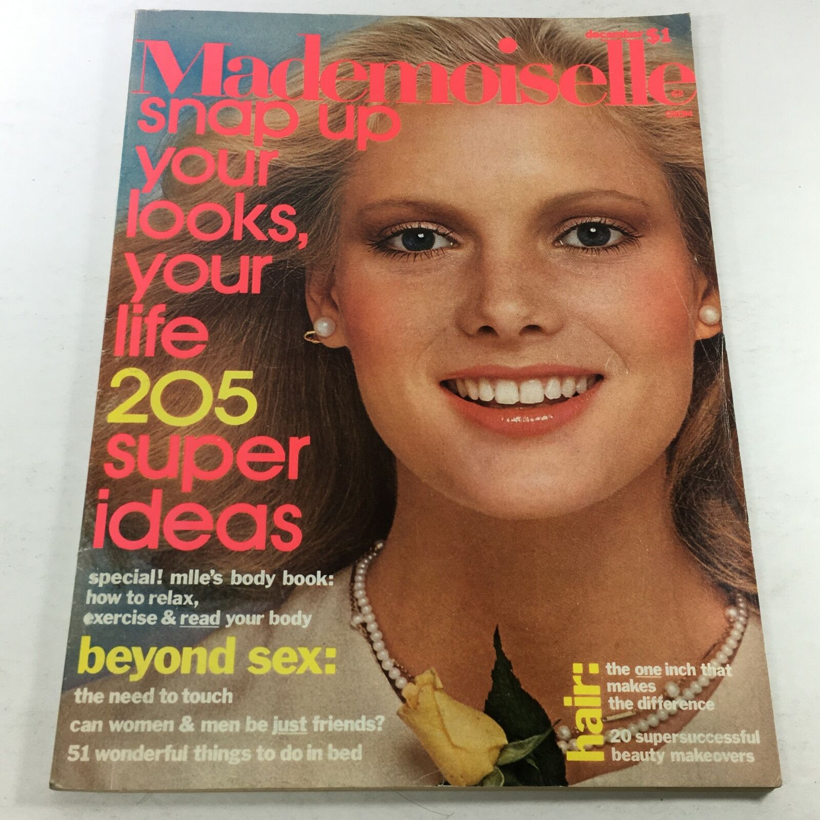 VTG Mademoiselle Magazine: December 1975 - Lisa Cooper Cover No Label