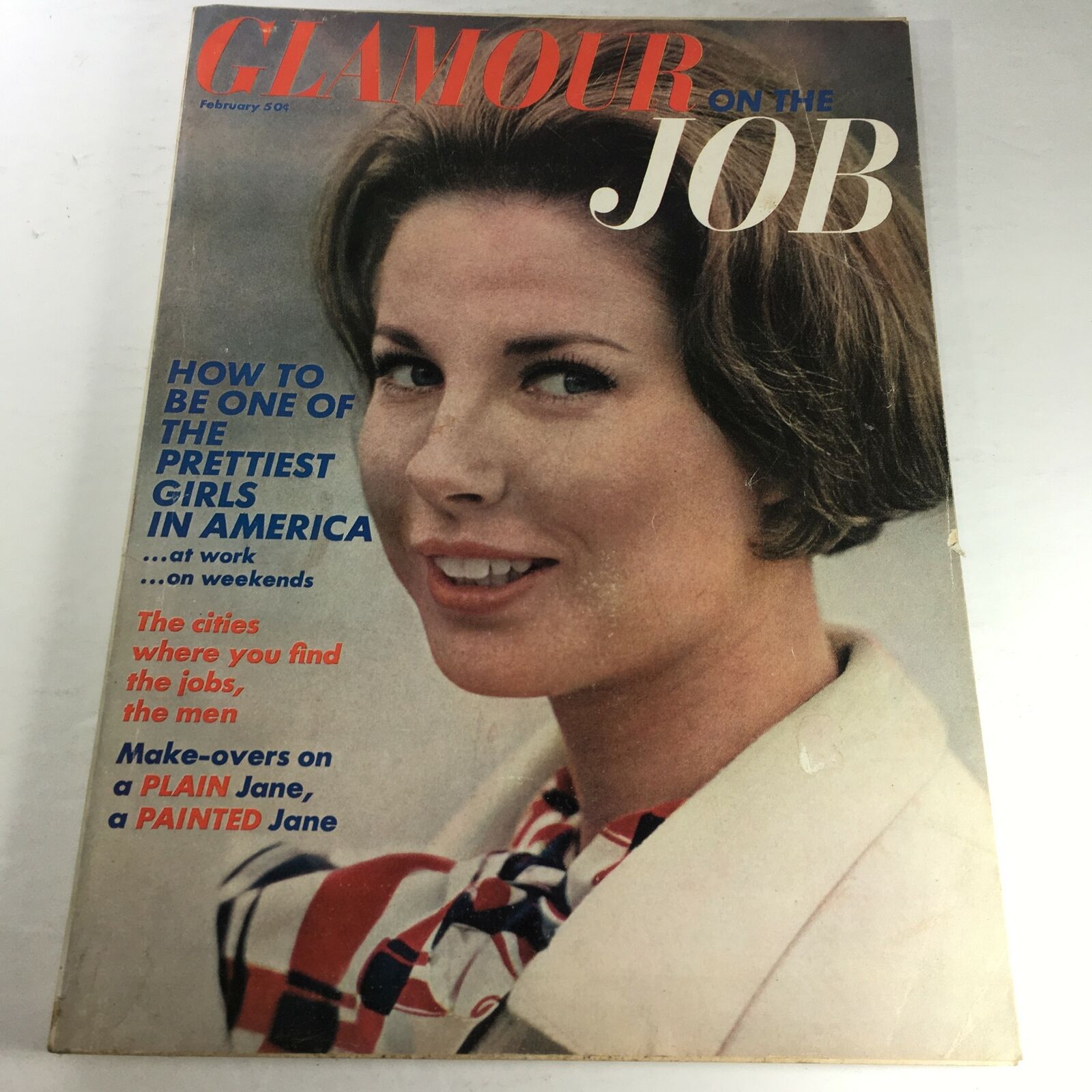 VTG Glamour On The Job Magazine: February 1966 - Sally Miller Cover No Label