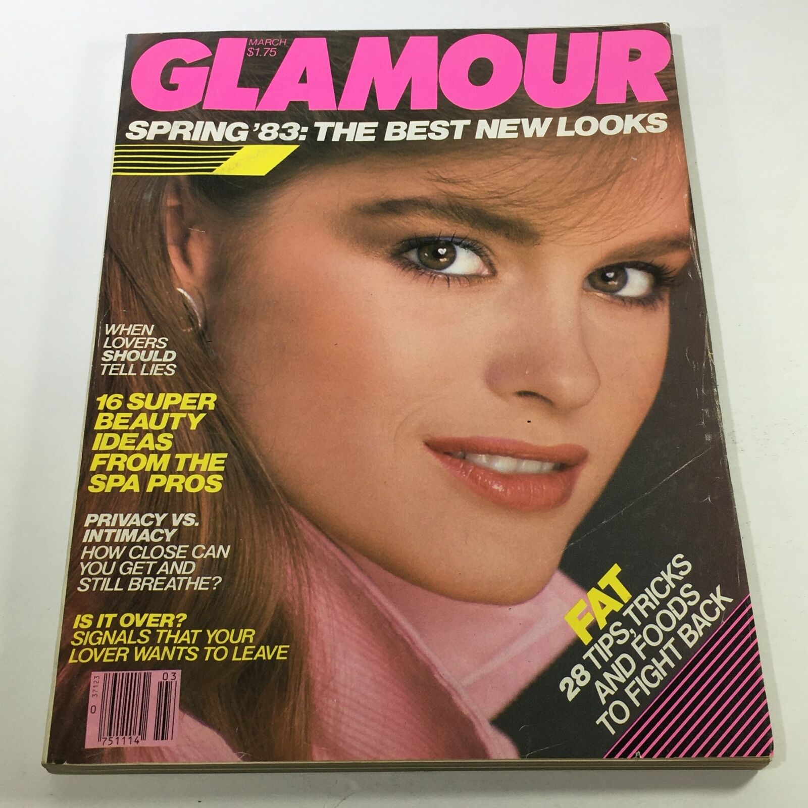 VTG Glamour Magazine: March 1983 - Jacki Adams Newsstand/No Label