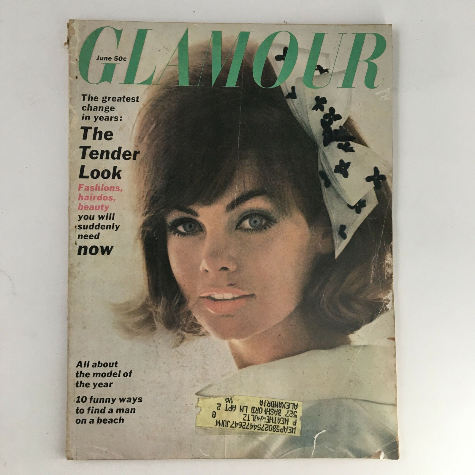 Glamour Magazine June 1963 Vol. 49 No. 4 Jean Shrimpton in The Tender Look