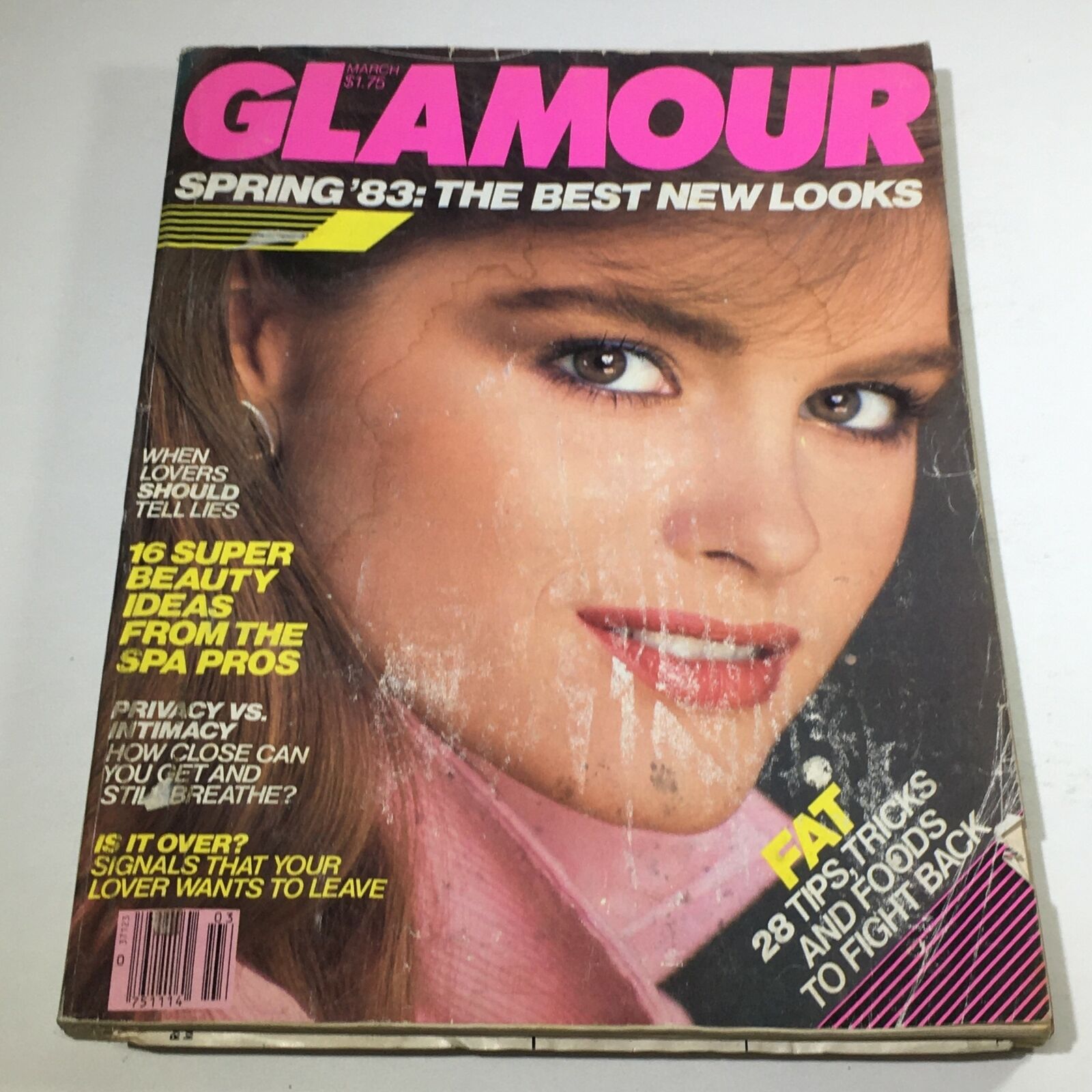 VTG Glamour Magazine: March 1983 - Jacki Adams Fashion Cover