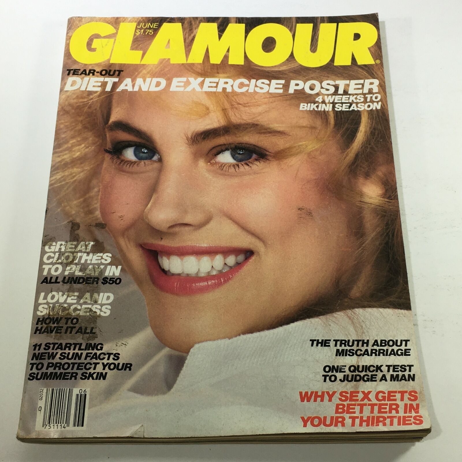 VTG Glamour Magazine: June 1981 - Carole Kurzin Newsstand/No Label