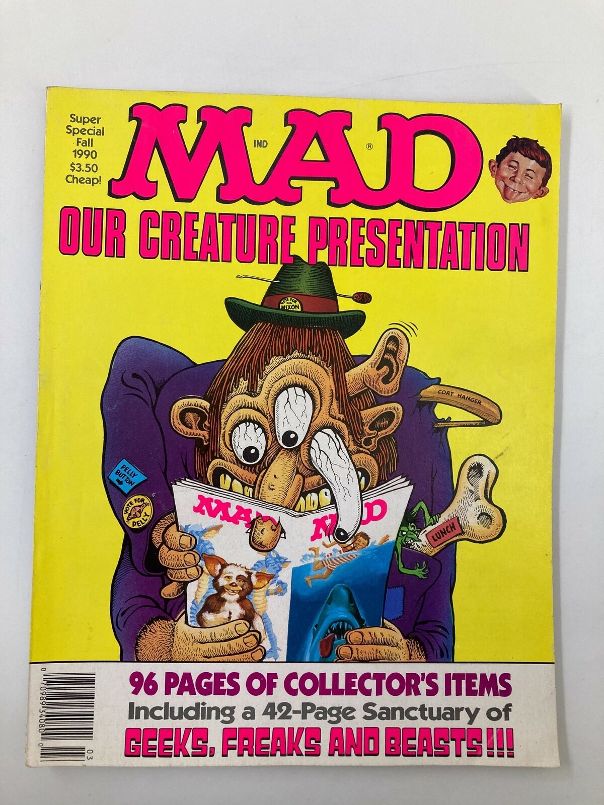 Mad Magazine Fall 1990 Our Creature Presentation FN Fine 6.0 No Label