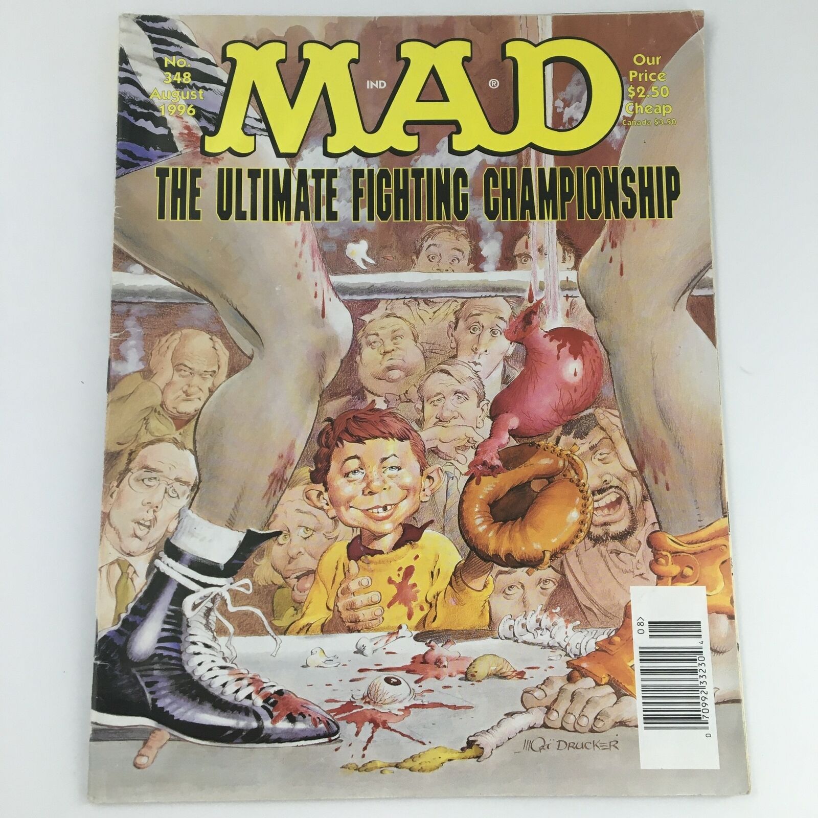 Mad Magazine August 1996 #348 The Ultimate Fighting Championship, Newsstand