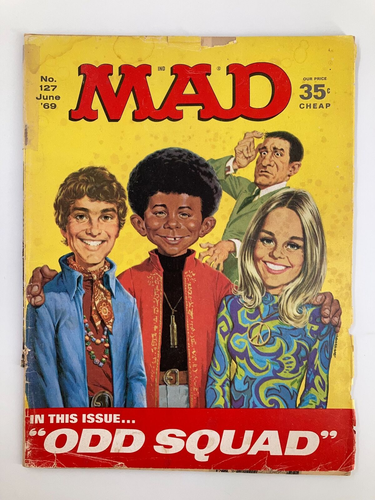 Mad Magazine June 1969 No. 127 Alfred and The Odd Squad Good GD 2.0