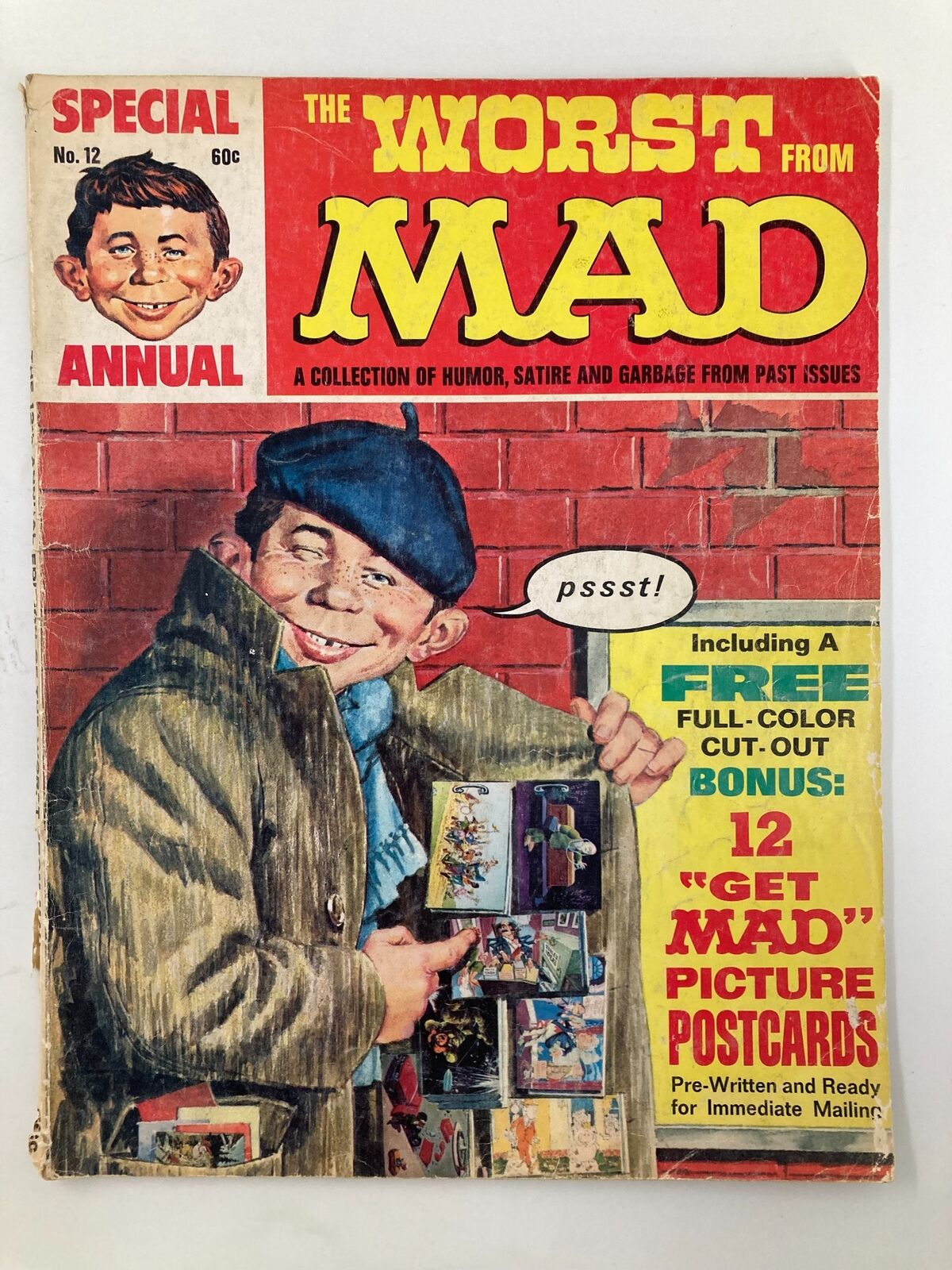 The Worst From Mad 12th Annual Edition 1969 No. 12 Picture Postcards GD 2.0