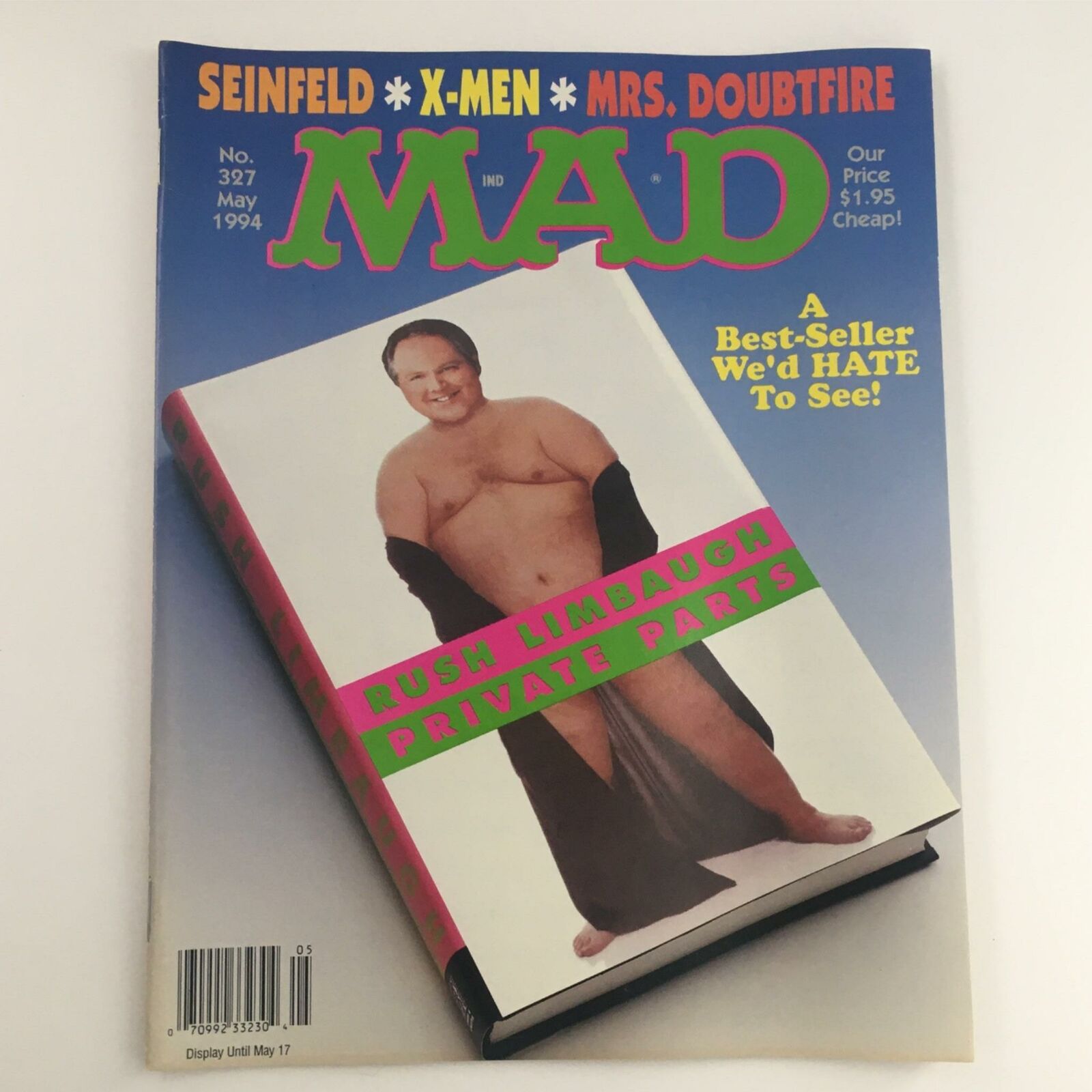 Mad Magazine May 1994 No. 327 Rush Limbaugh Private Parts Very Fine VF 8.0