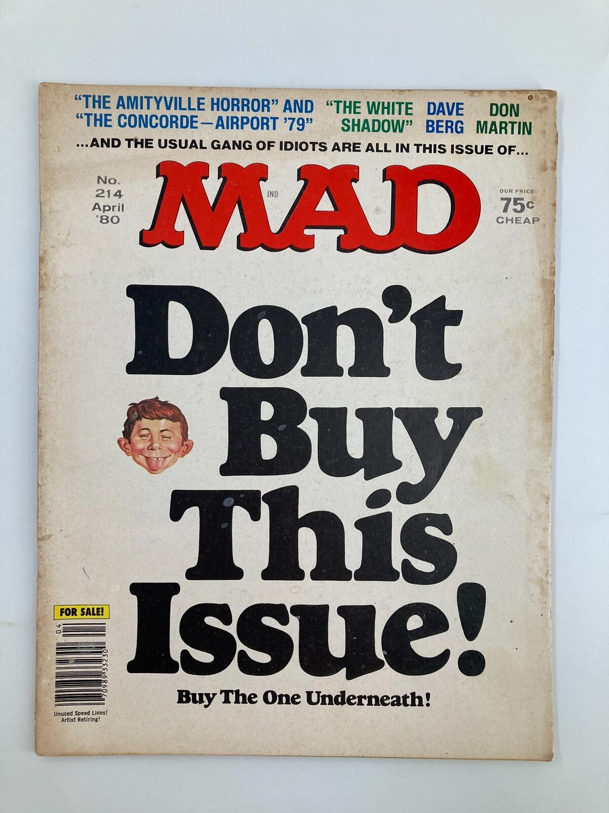 Mad Magazine April 1980 No. 214 Alfred in Don't Buy This Issue Very Good VG 4.0