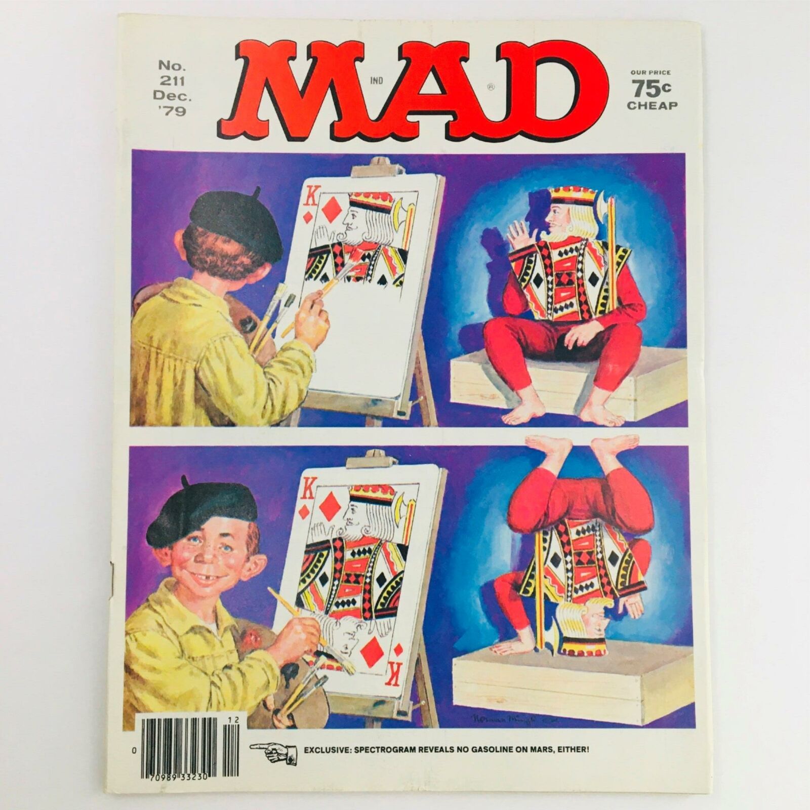 Mad Magazine December 1979 No. 211 Chips Parody x King of Diamonds Fine/FN 6.0