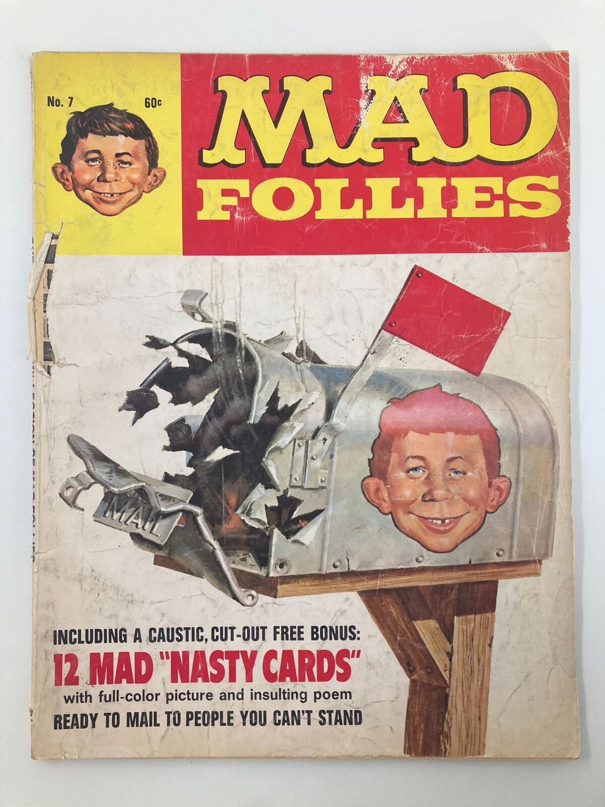 Mad Magazine Follies #7 Nasty Cards Ready To Mail Good GD 2.0 No Label