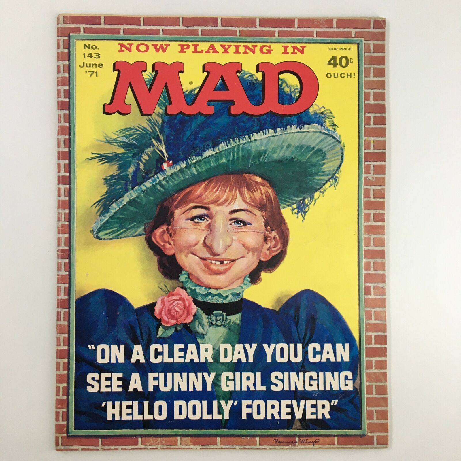 Mad Magazine June 1971 No. 143 Hello Dolly Forever Fine FN 6.0