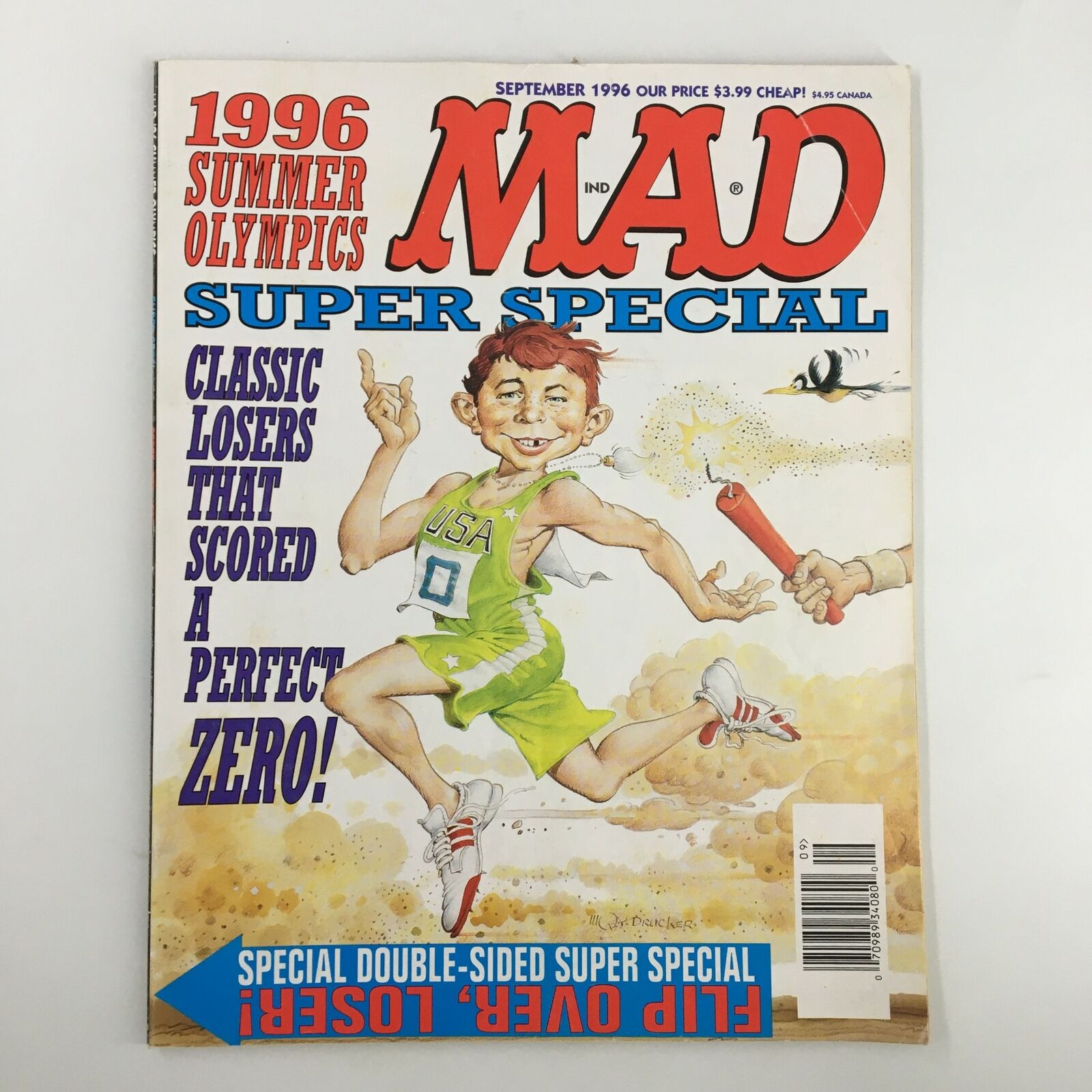 Mad Magazine September 1996 Special Flip-Over Olympics & Politics FN Fine 6.0