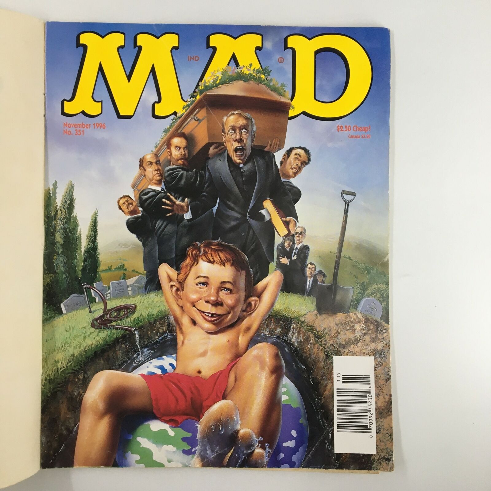 Mad Magazine November 1996 No. 351 Pool in Funeral VG Very Good 4.0