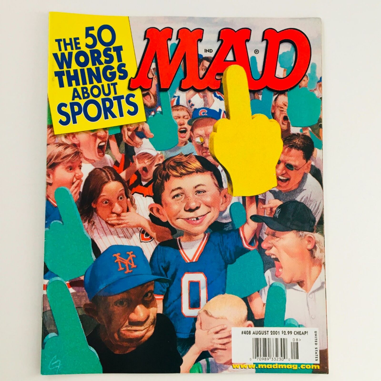 Mad Magazine August 2001 No. 408 50 Worst Things About Sports Very Fine VF 8.0