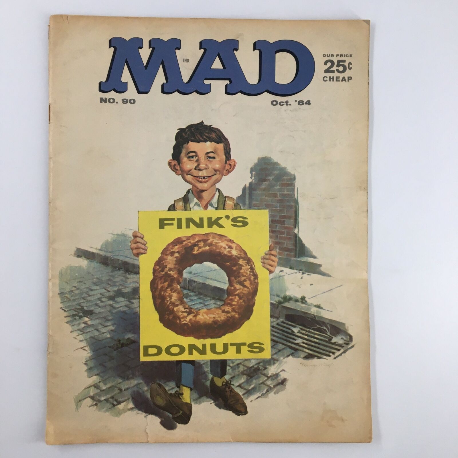 Mad Magazine October 1964 No. 90 Alfred in Fink's Donut Very Good VG 4.0