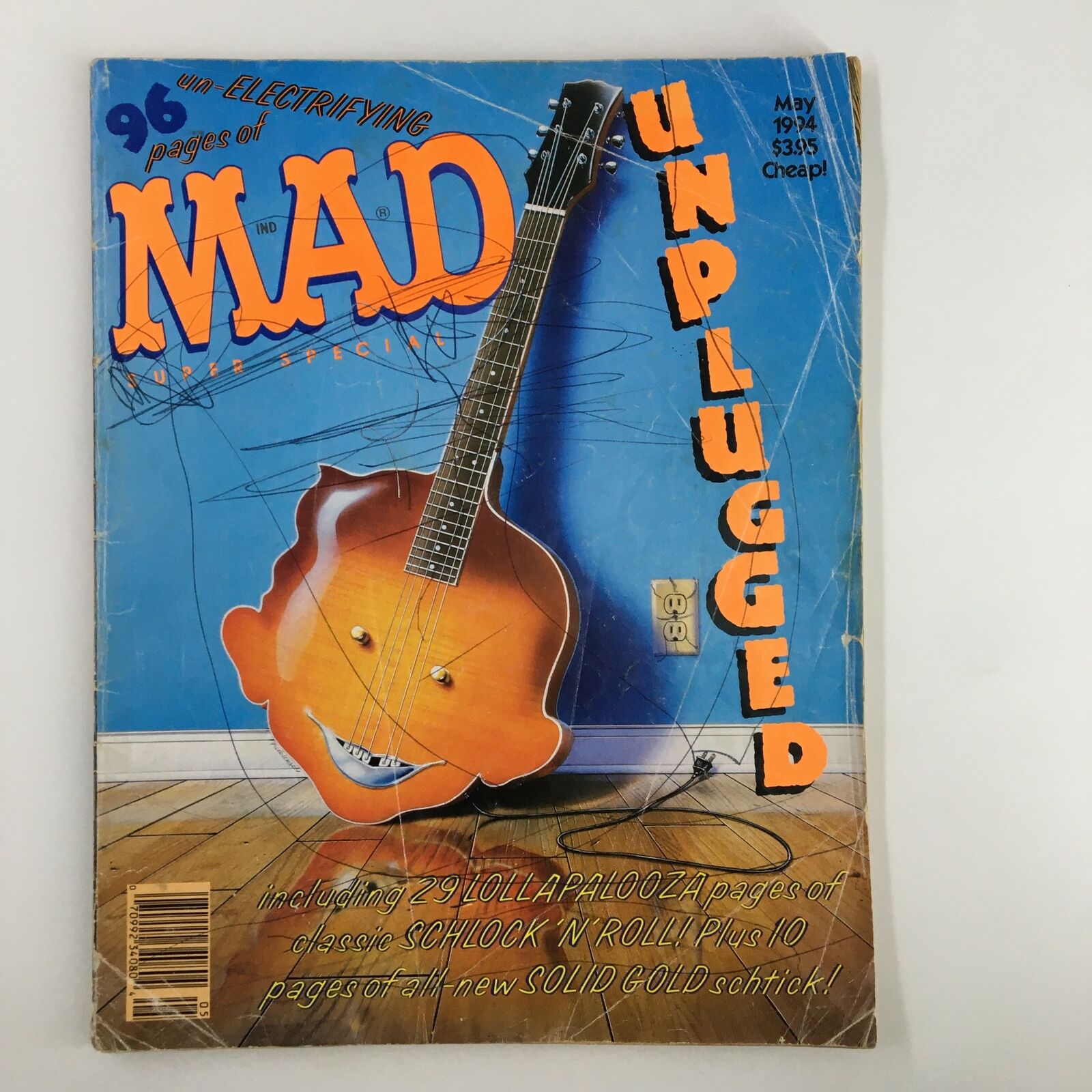 Mad Magazine May 1994 Unplugged 29 Lollapalooza GD Good 2.0