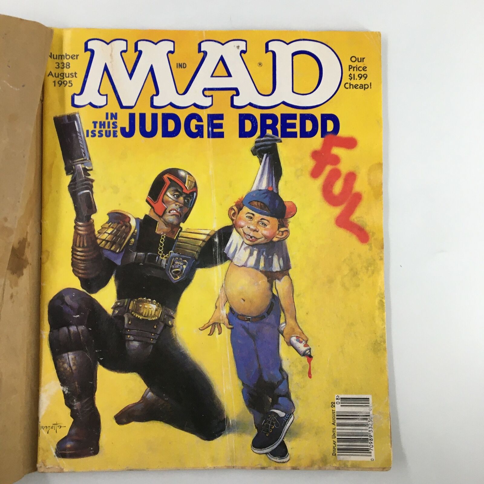 Mad Magazine August 1995 No. 338 Judge Dredd Ful VG Very Good 4.0