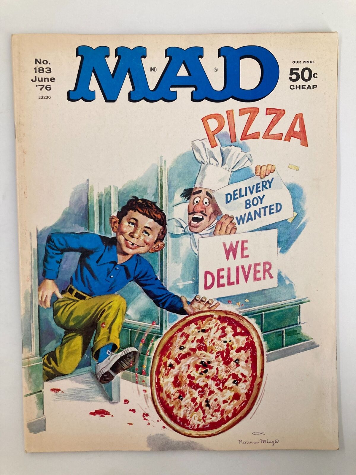 Mad Magazine June 1976 No. 183 Delivery Boy Wanted VG Very Good 4.0 No Label