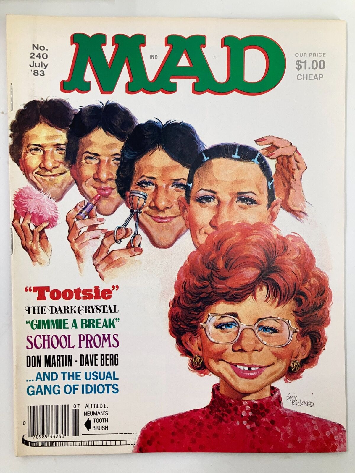 Mad Magazine July 1983 No. 240 Tootsie The Dark Crystal FN Fine 6.0 No Label