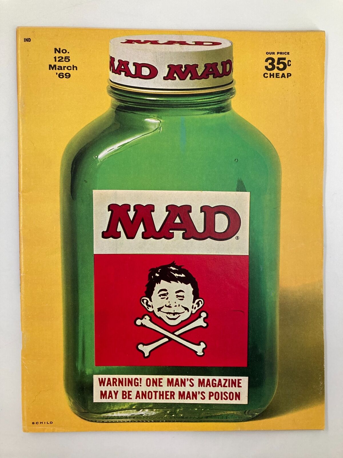 Mad Magazine March 1969 No. 125 Another Man's Poison FN Fine 6.0 No Label