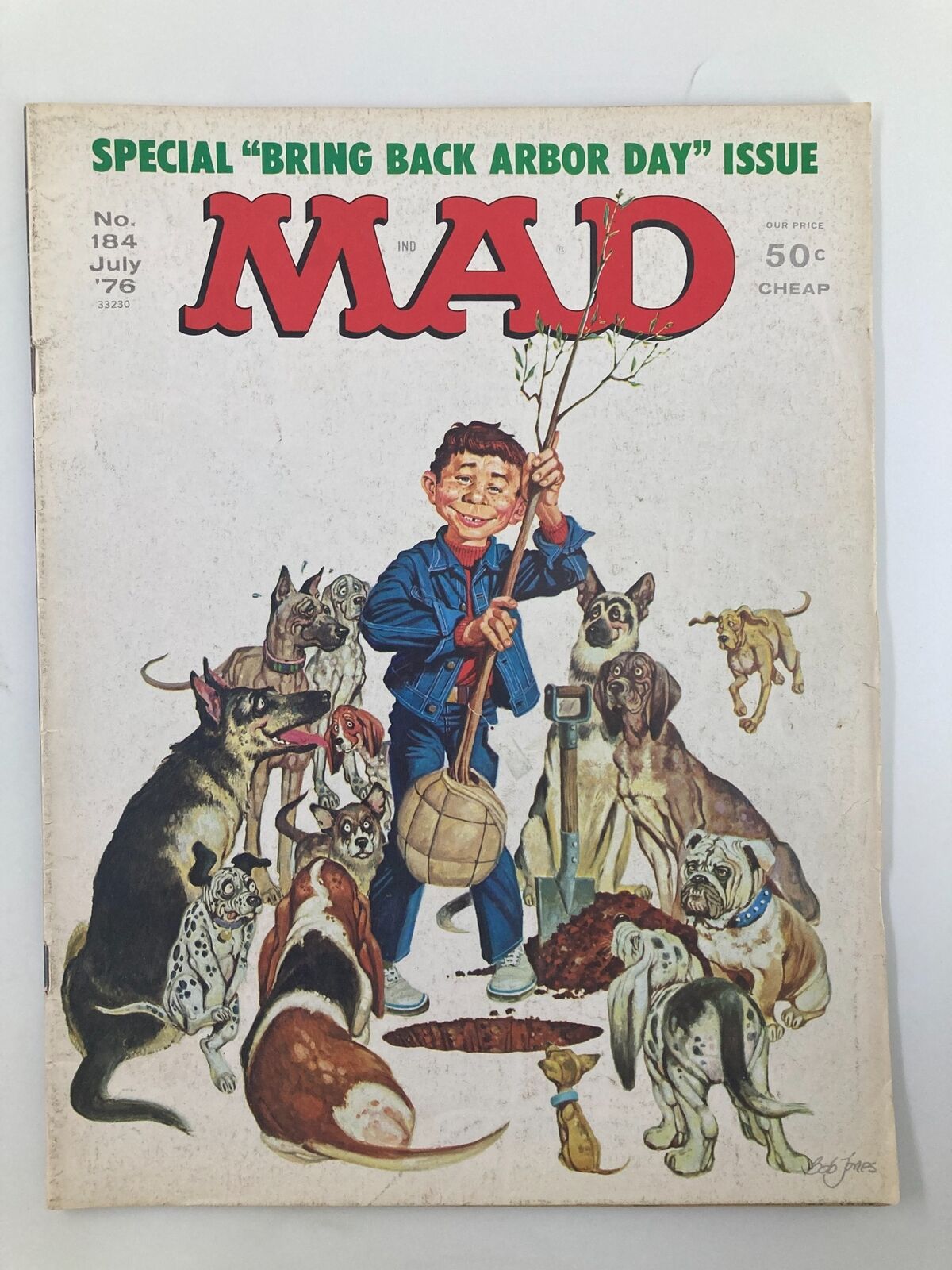 Mad Magazine July 1976 No. 184 Bring Back Arbor Day VG Very Good 4.0 No Label