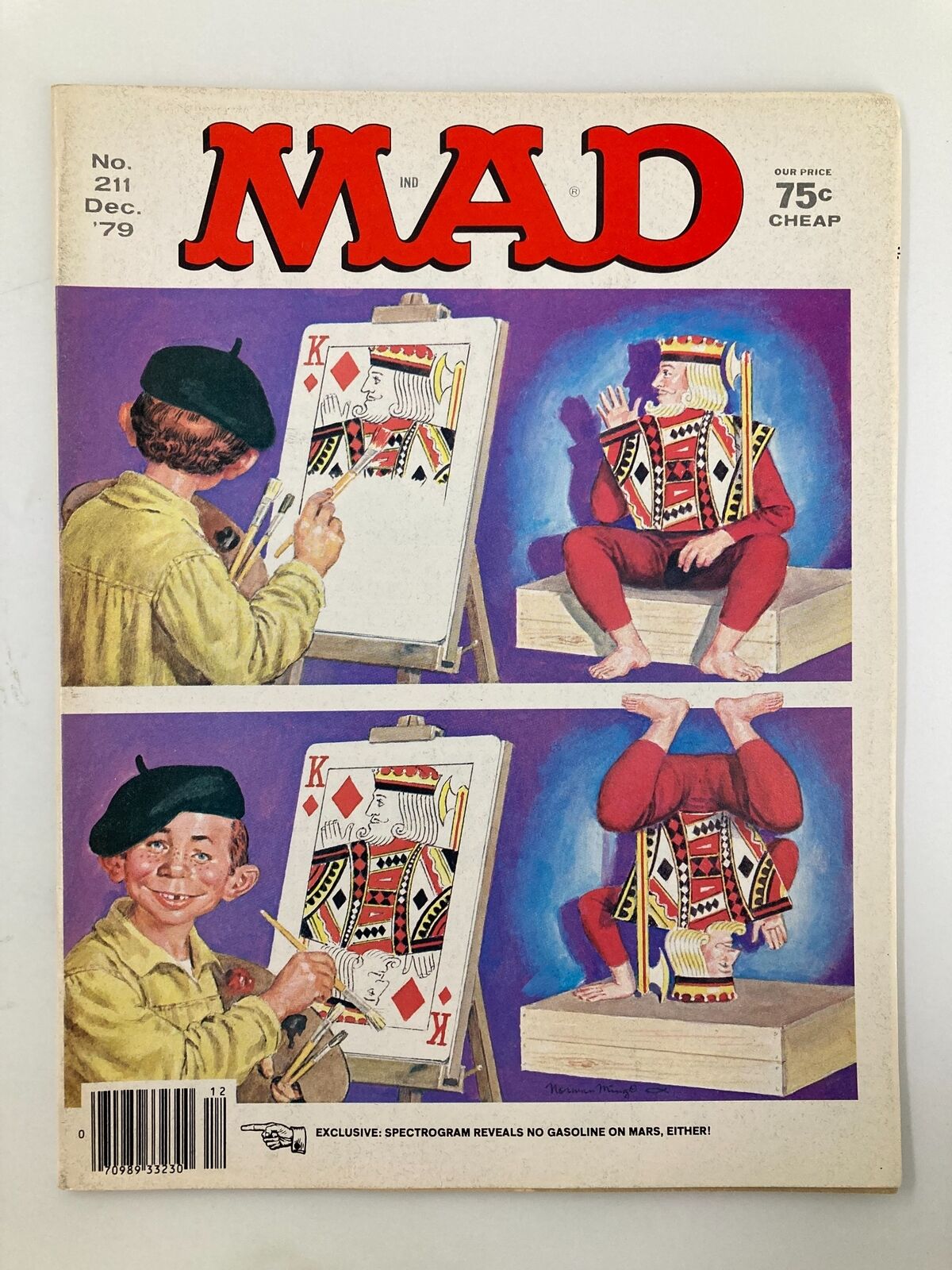 Mad Magazine December 1979 No. 211 King of Diamond VF Very Fine 8.0 No Label