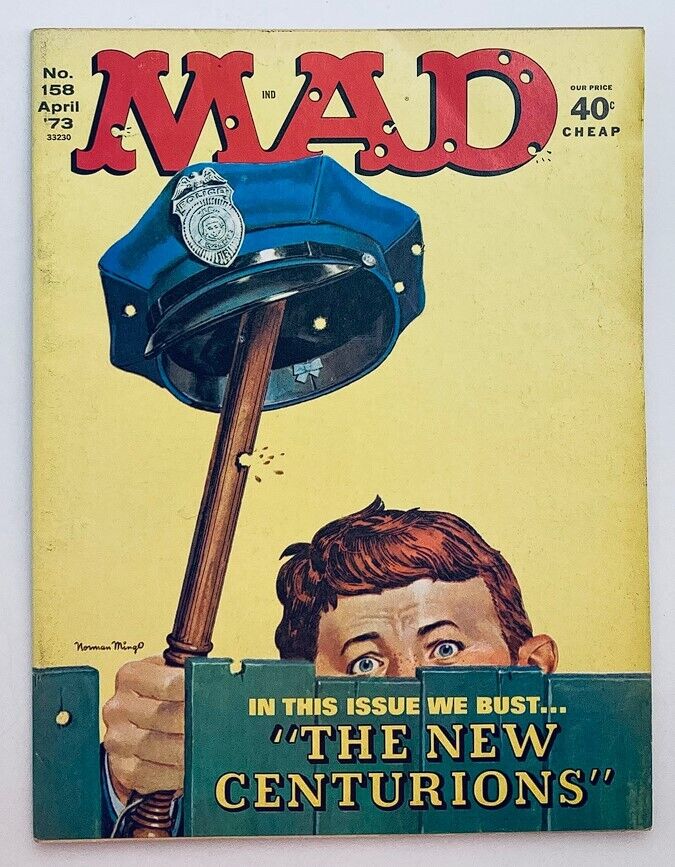 Mad Magazine April 1973 No. 158 The New Centurions 4.0 VG No Label