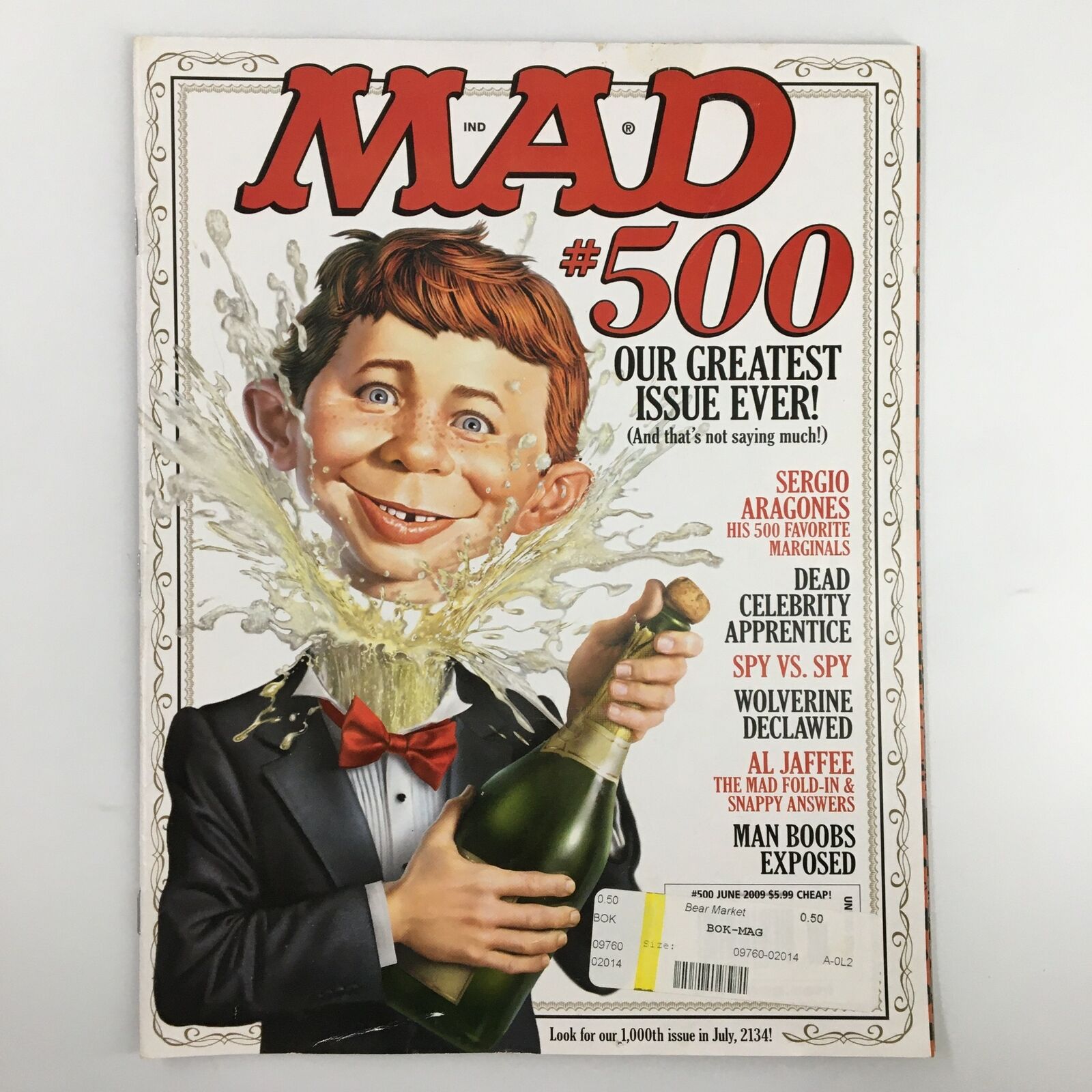 Mad Magazine June 2009 No. 500 Dead Celebrity Apprentice FN Fine 6.0