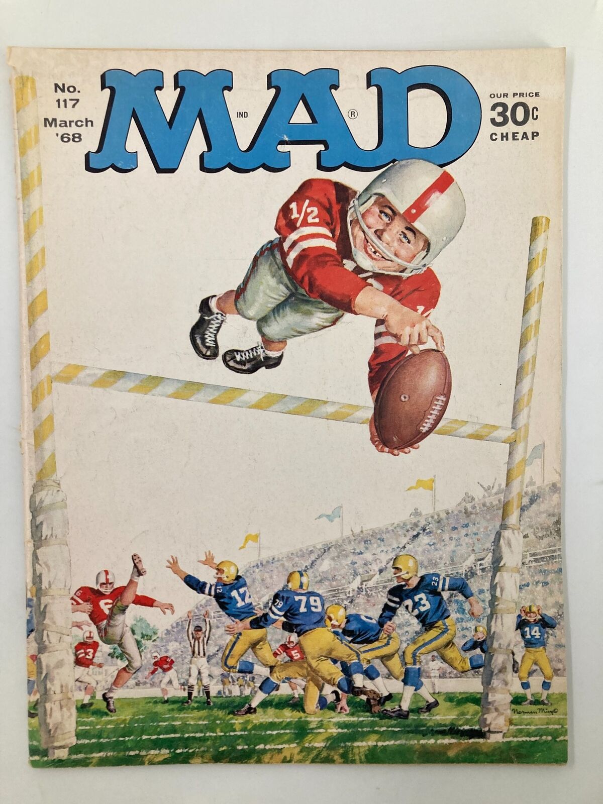 Mad Magazine March 1968 No. 117 Homerun VG Very Good 4.0 No Label