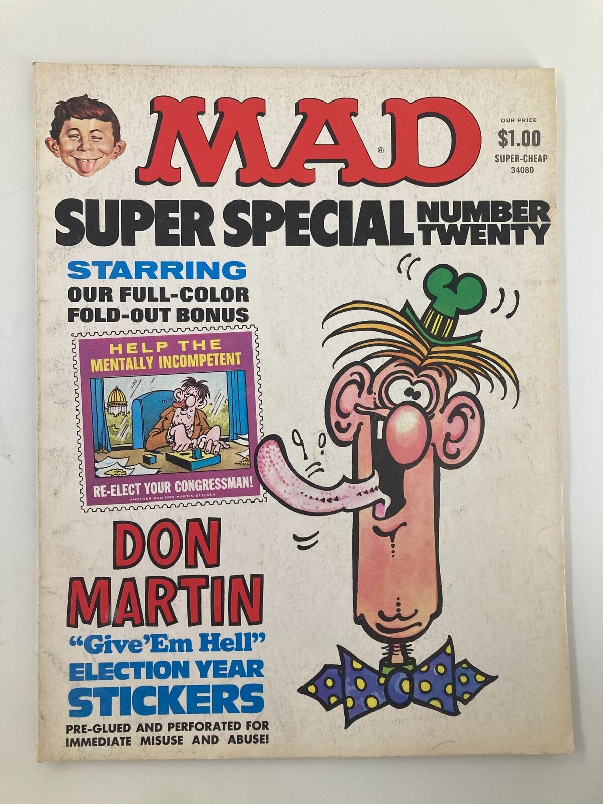 Mad Magazine 1976 No. 20 Don Martin 'Give 'Em Hell' Fine FN 6.0 No Label