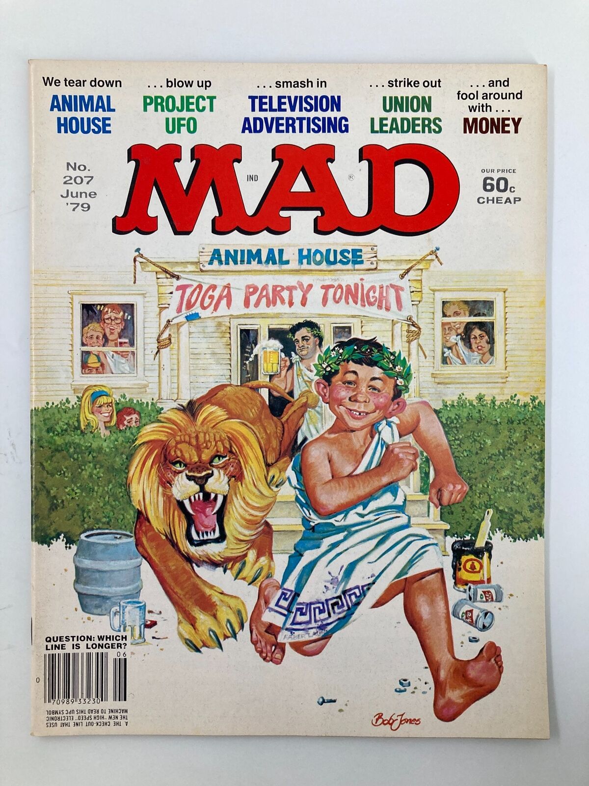 Mad Magazine June 1970 No. 207 Toga Party Tonight VF Very Fine 8.0 No Label