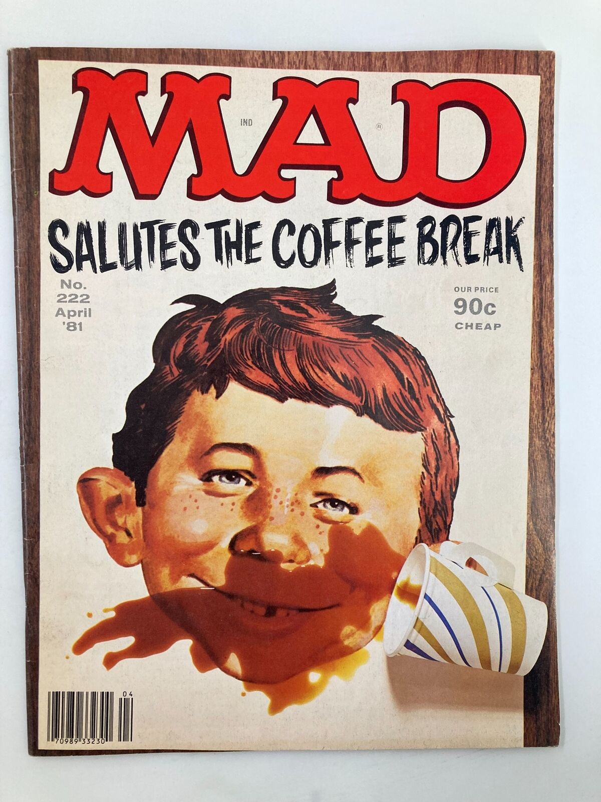 Mad Magazine April 1981 No. 222 Salutes The Coffee Break FN Fine 6.0 No Label