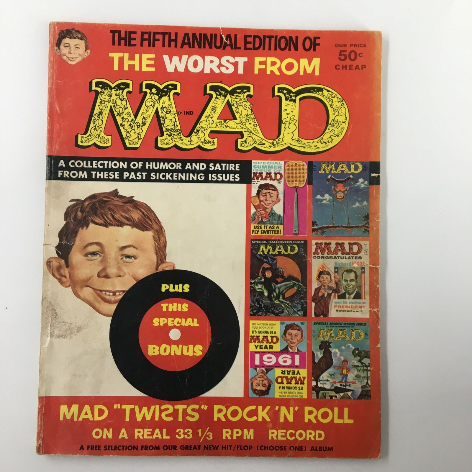 Mad Magazine 5th Annual Edition Twists Rock 'N' Roll Good 2.0 No Label