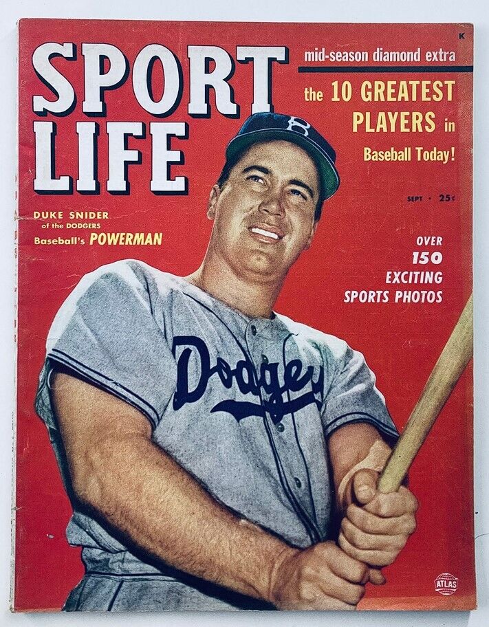 VTG Sport Life Magazine September 1951 Vol 4 #5 Duke Snider No Label