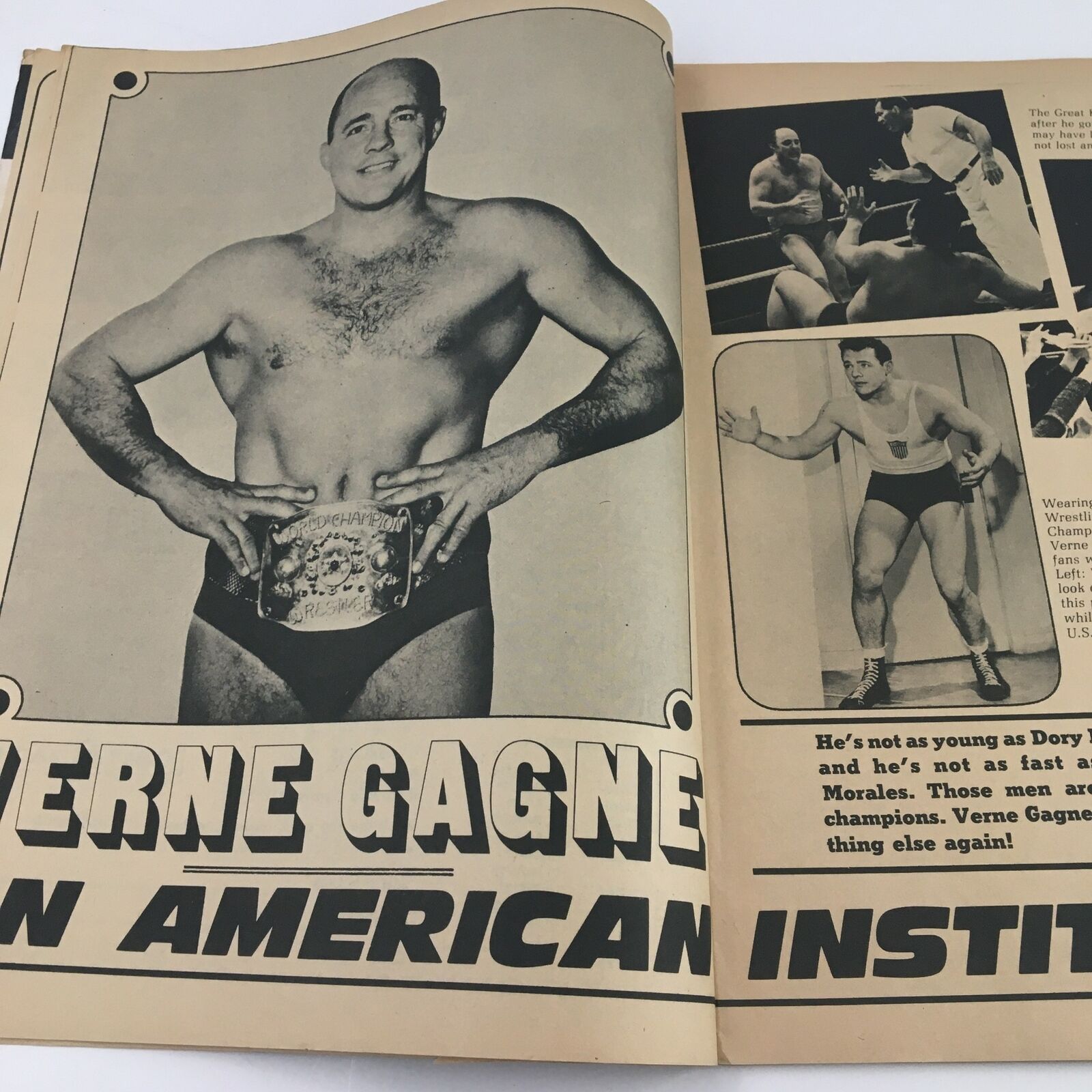 Inside Wrestling Magazine July 1972 Bruno Sammartino & Abdullah Farouk No Label