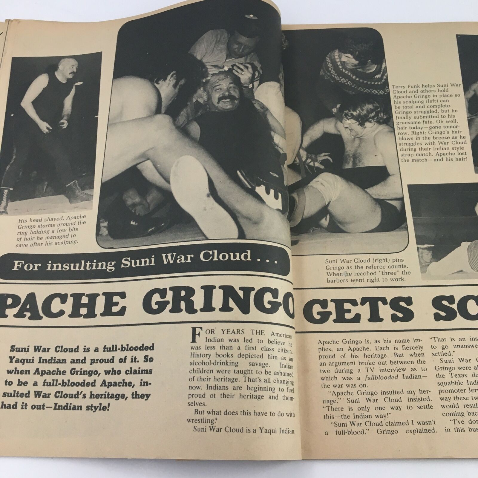 Inside Wrestling Magazine July 1972 Bruno Sammartino & Abdullah Farouk No Label